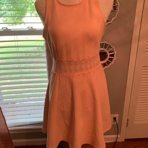 Blush pink skater dress